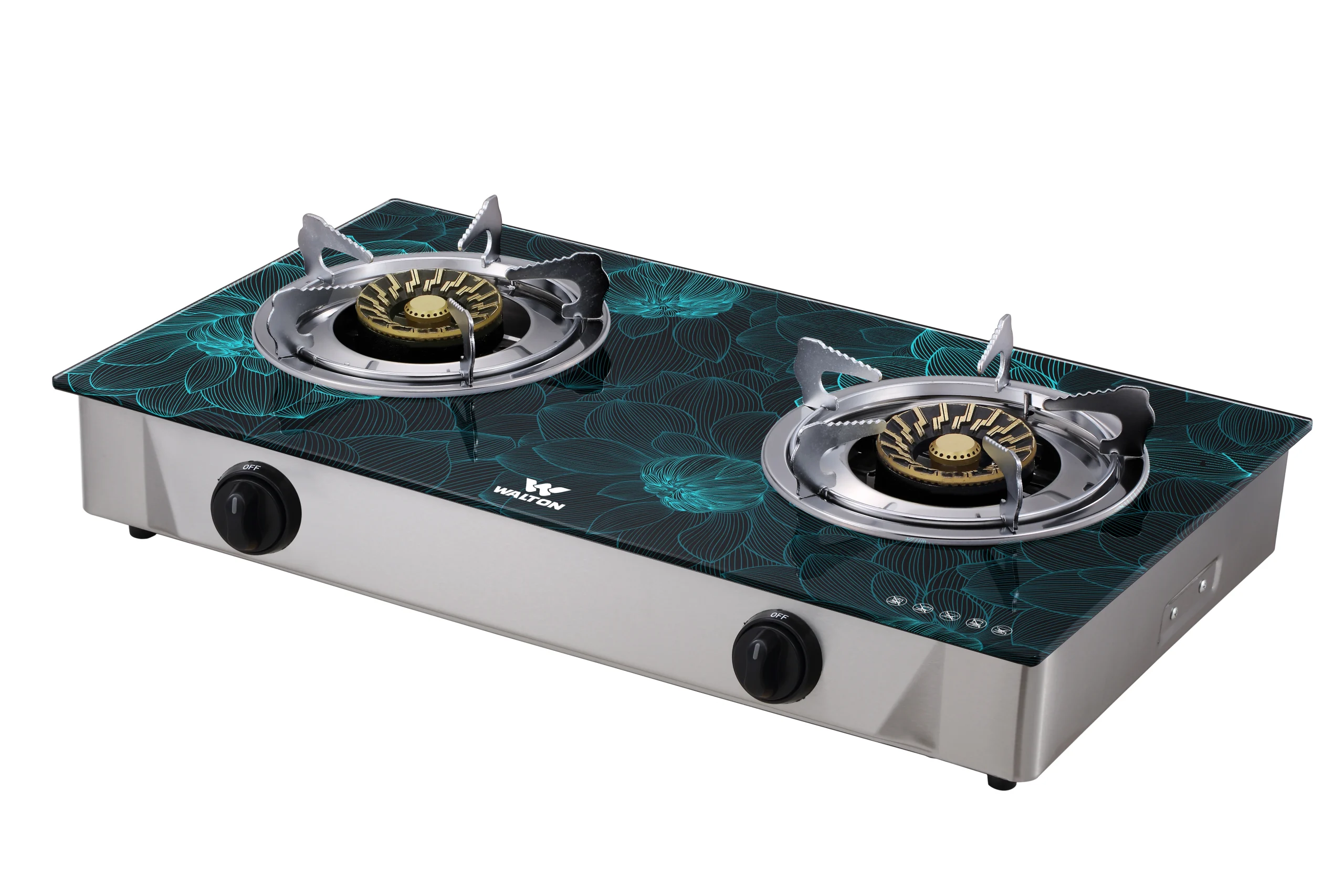 Glass Top Double Burner WGS-Camellia Double (LPG) - Image 2